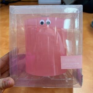 Ban.do Blush Pink Googly Eye Pencil Holder